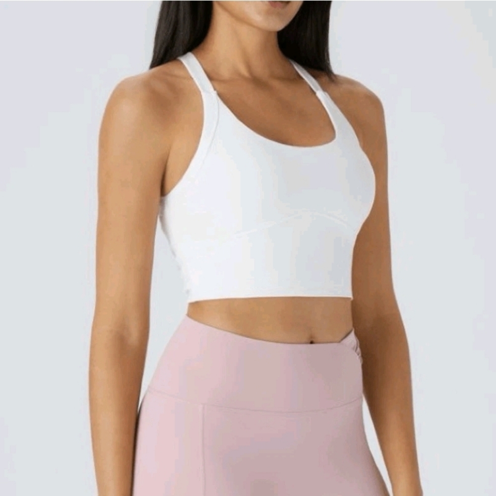 HALARA Yoga Tank Top Backless Cut Out Twisted Cropped Workout